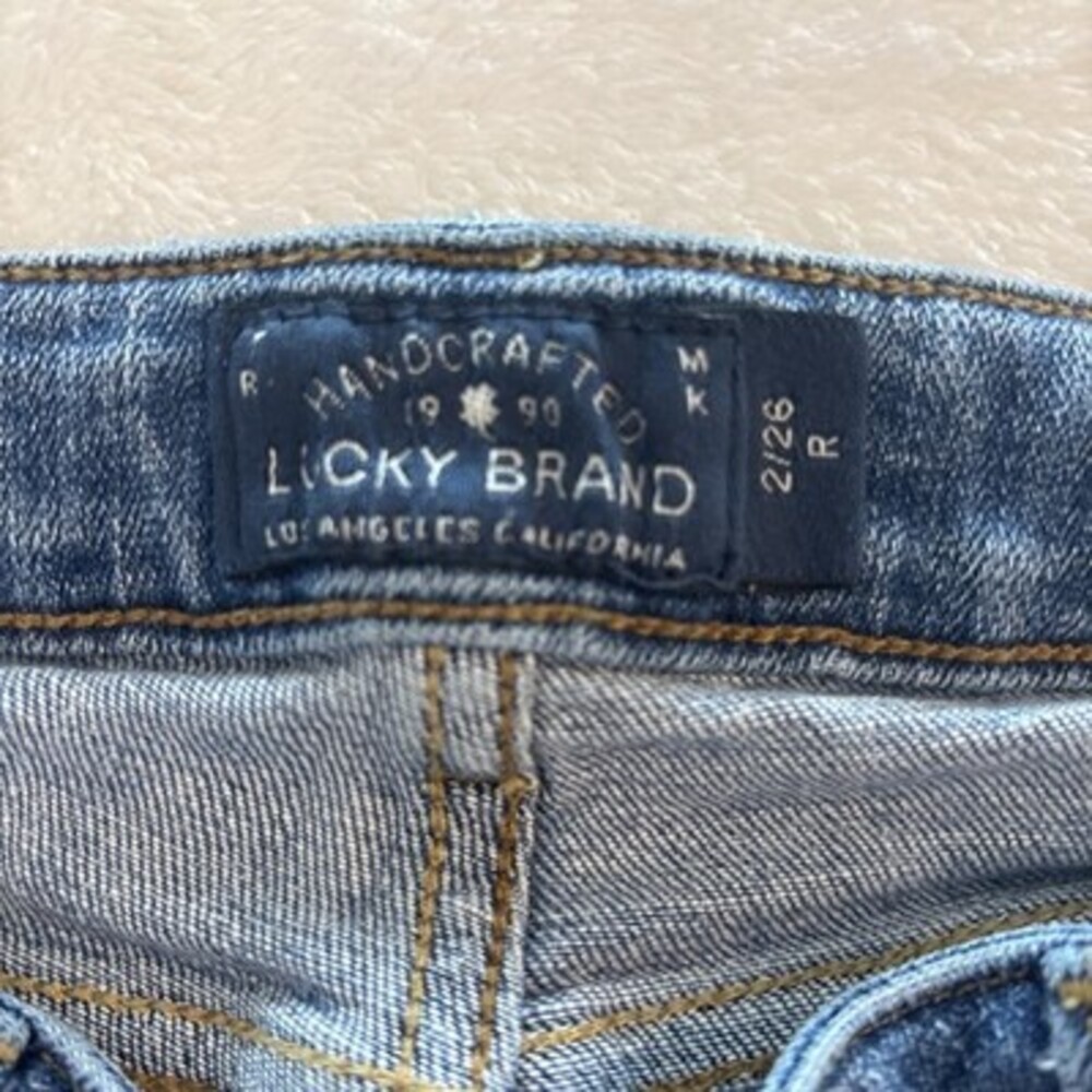 Lucky Brand Jeans Womens 2/26 Blue Lolita Skinny Mid Rise Denim Cotton 28x26 NEW